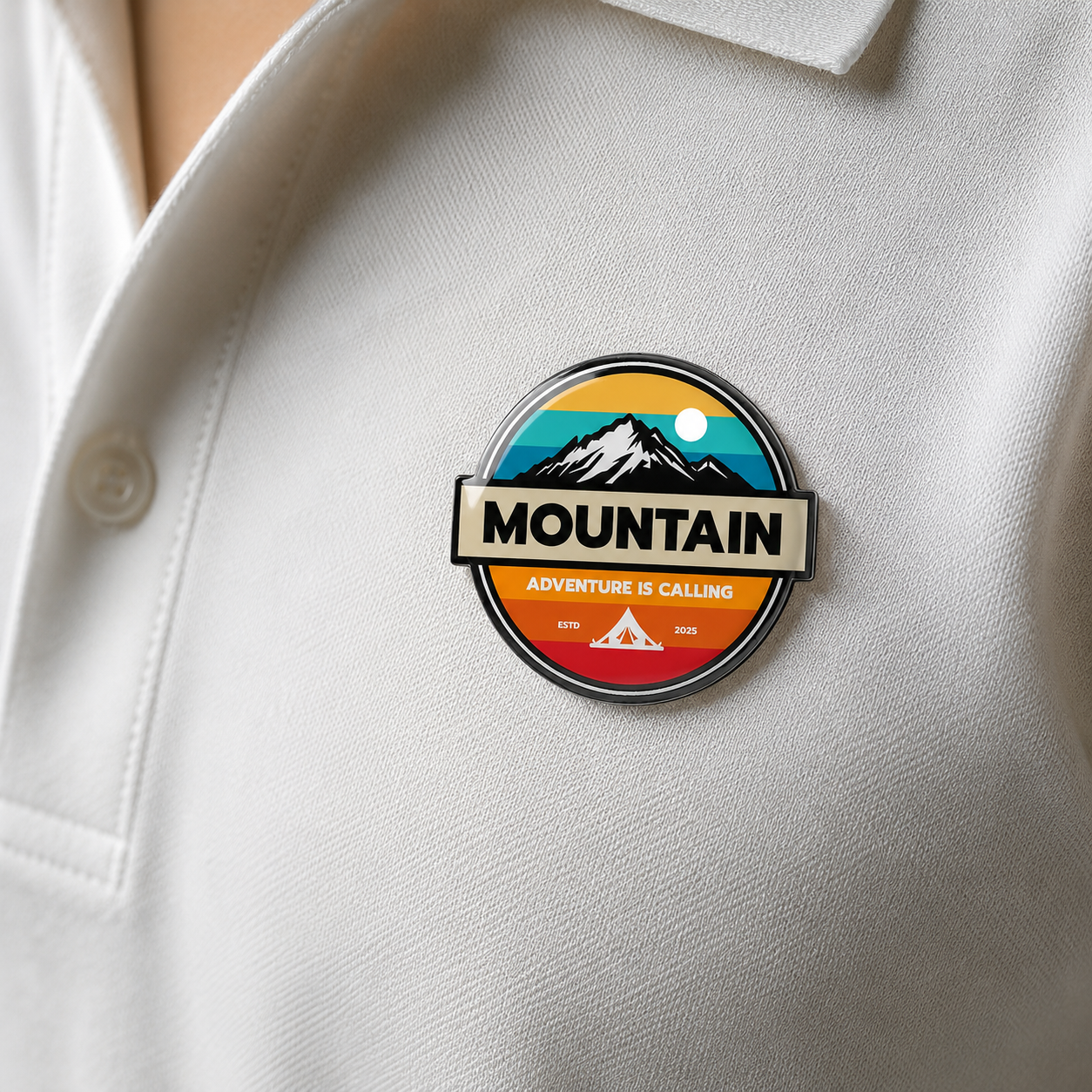 Customized Acrylic Magnetic Badge