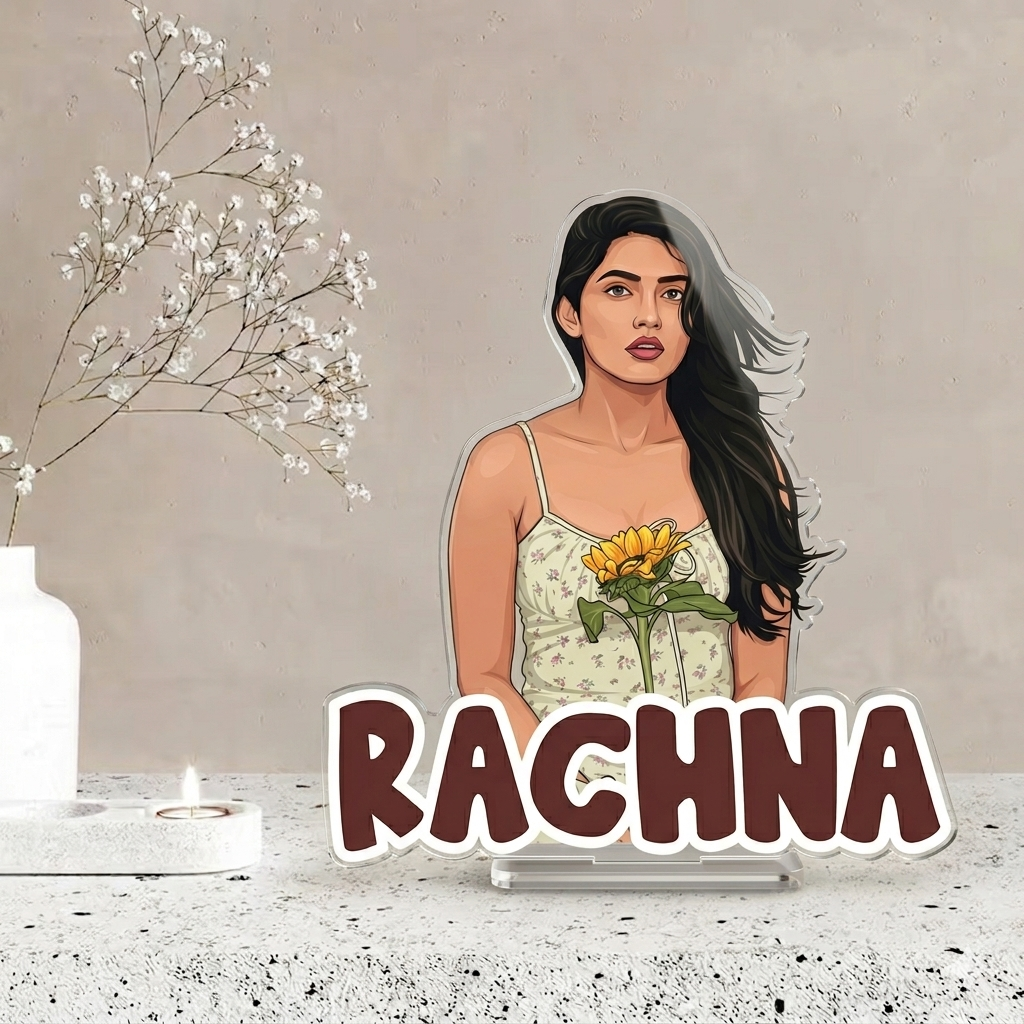 Acrylic Photo & Name Standee