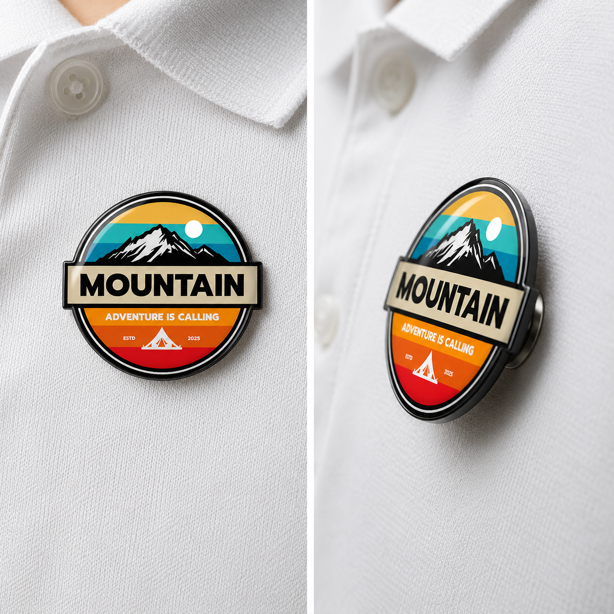 Customized Acrylic Magnetic Badge