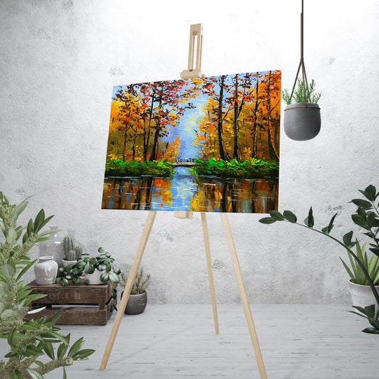 Canvas Painting (Floral & Water)