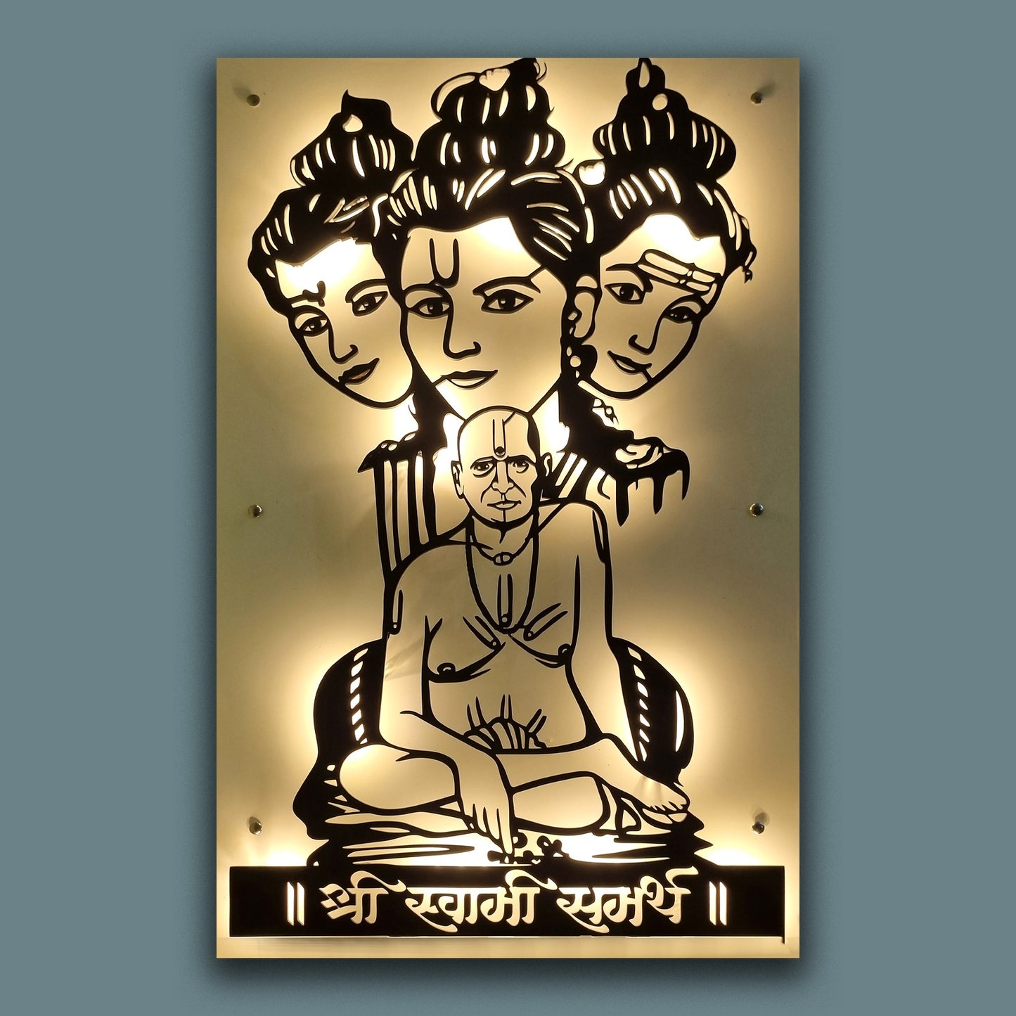 Shree Swami Samarth Acrylic Wall Art